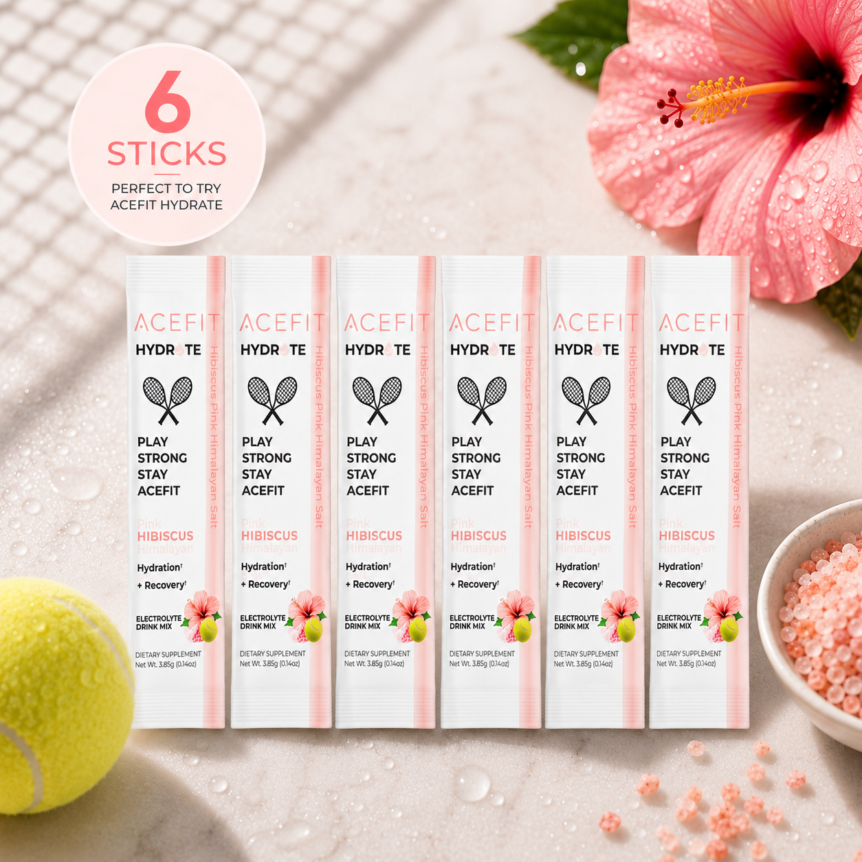 AceFit Hydrate™ | Zero Sugar Hydration + Recovery Electrolytes for Tennis