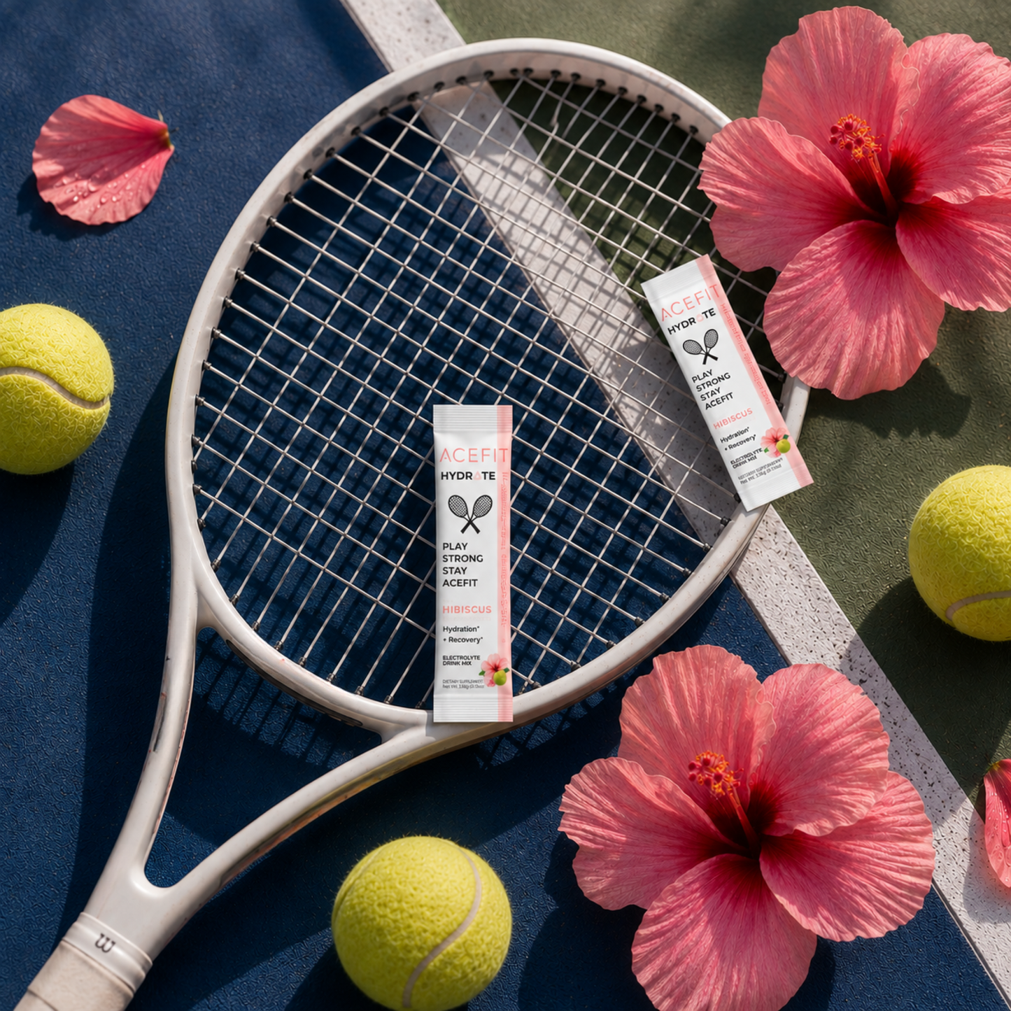 AceFit Hydrate | Zero Sugar Hydration Recovery Electrolyte Mix for Women in Tennis