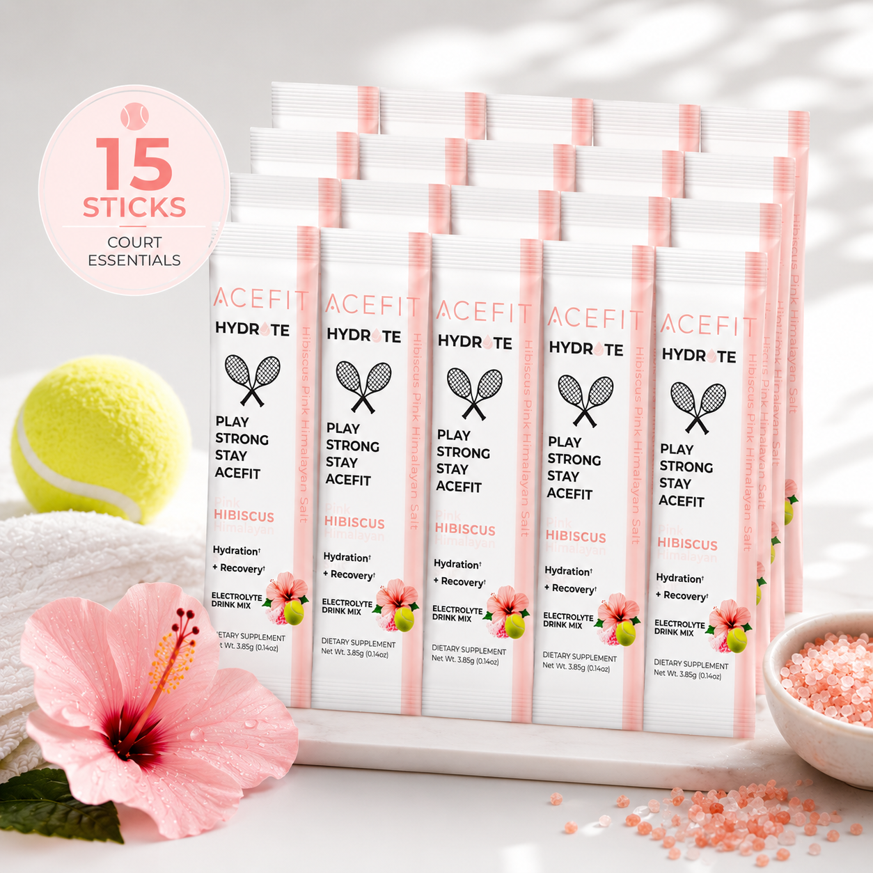 AceFit Hydrate™ | Zero Sugar Hydration + Recovery Electrolytes for Tennis