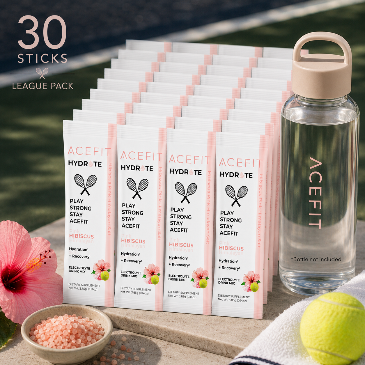 AceFit Hydrate™ | Zero Sugar Hydration + Recovery Electrolytes for Tennis