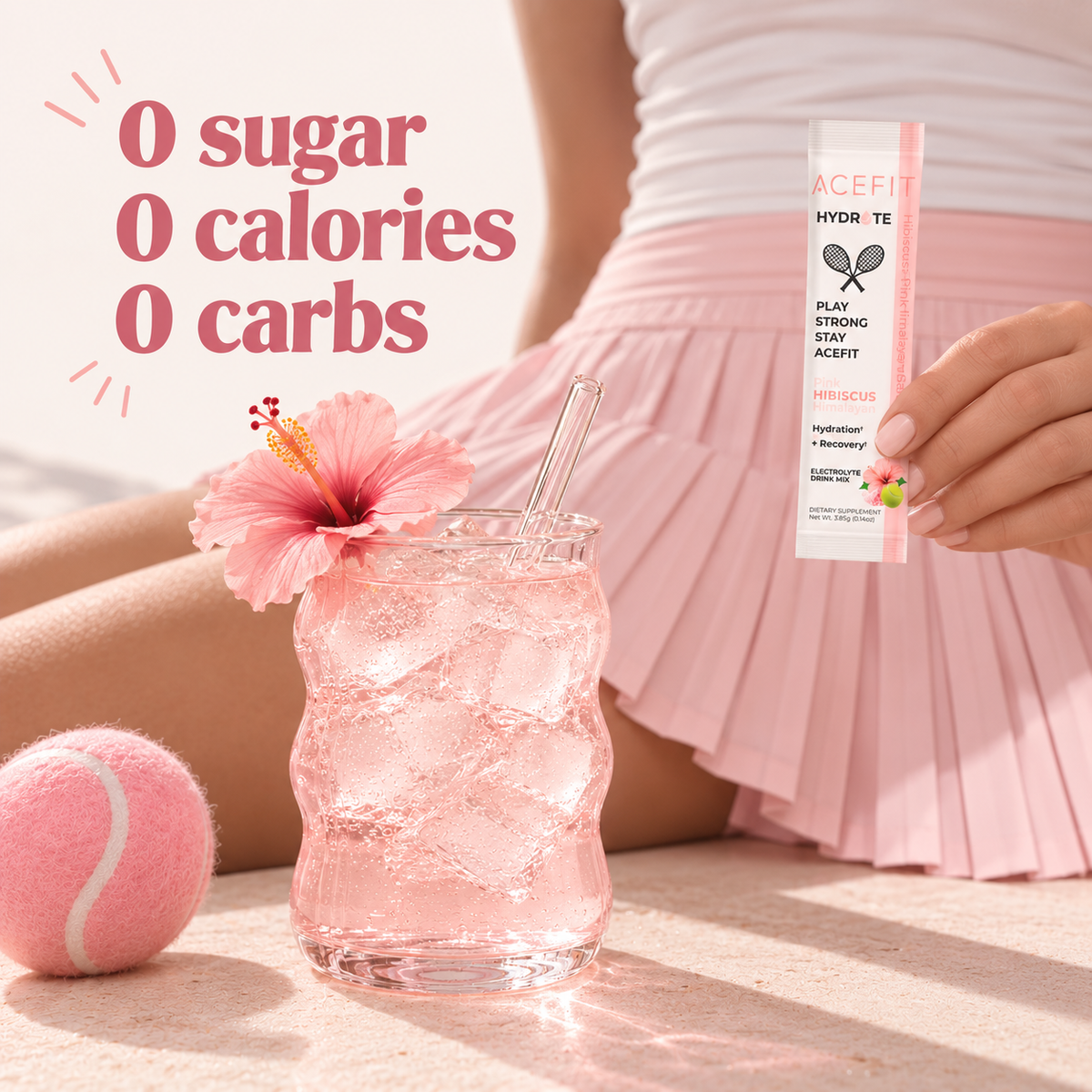 Zero Sugar Hydration + Recovery Electrolytes for Tennis
