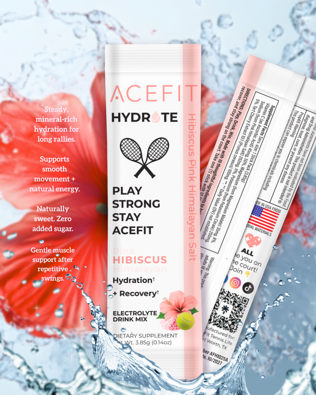 AceFit Hydrate™ Electrolyte Drink Mix - Now Available