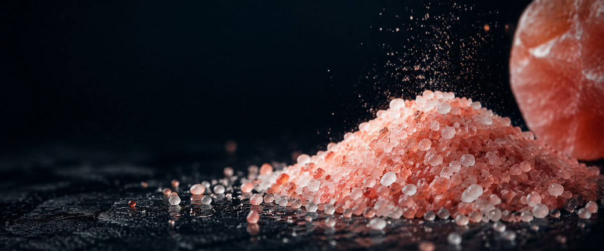 Pink Himalayan salt, the sodium source in AceFit Hydrate